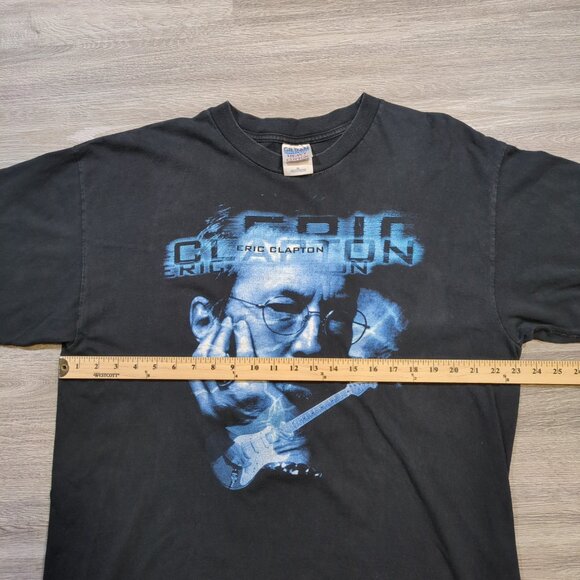 Vintage Eric Clapton 1998 World Tour Men's XL Graphic T Shirt Black Blue - Picture 6 of 7